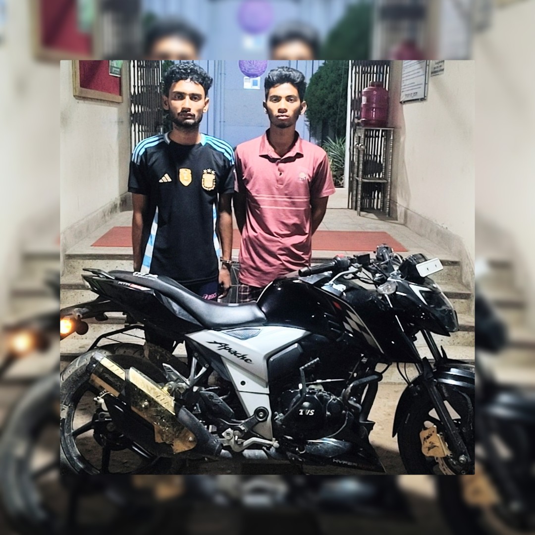 আলমডাঙ্গায় চোরচক্রের দৌরাত্ম্য, ২৪ ঘণ্টার মধ্যেই চোরাই মোটরসাইকেল উদ্ধার ॥ গ্রেফতার ২