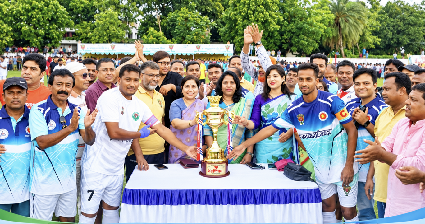 মাঠের উল্লাস ছড়িয়ে পড়ল আলমডাঙ্গা শহরের অলিগলিতে—জয় উদযাপনে উচ্ছ্বসিত ক্রীড়াপ্রেমীরা