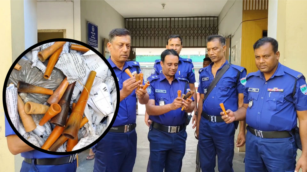 কুষ্টিয়ার লালন আখড়ায় পুলিশের অভিযান, ২ হাজার কলকে জব্দ